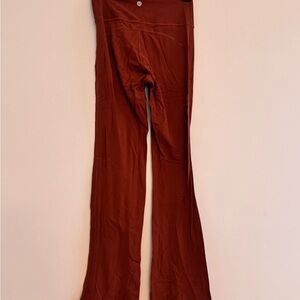 Lululemon Goove Nulu High-Rise Dark Orange Flared  Pants